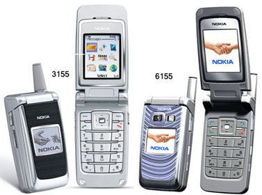 Новые мобильные телефоны Nokia 2115i, Nokia 3155 и Nokia 6155 для сетей CDMA